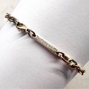 Zoe Chicco 14k Gold Square Oval Chain Bracelet 7”